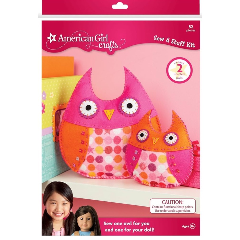 American Girl Pink Owl Bedroom Decor Girls Craft‎ Kit